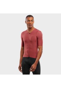 SIROKO - Mężczyzna Kolarstwo Męska ultralekka koszulka rowerowa SRX PRO Rossfeld Cegla. Kolor: czerwony, pomarańczowy, wielokolorowy. Materiał: jersey, nylon. Sport: kolarstwo