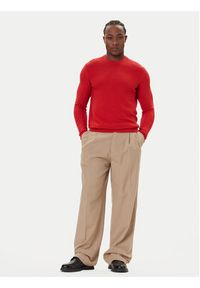Mustang Sweter Elliot 1016844 Czerwony Regular Fit. Kolor: czerwony. Materiał: bawełna #5