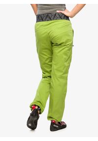 OCUN - Spodnie wspinaczkowe damskie Ocun Pantera Organic Pants. Kolor: zielony. Wzór: motyw zwierzęcy