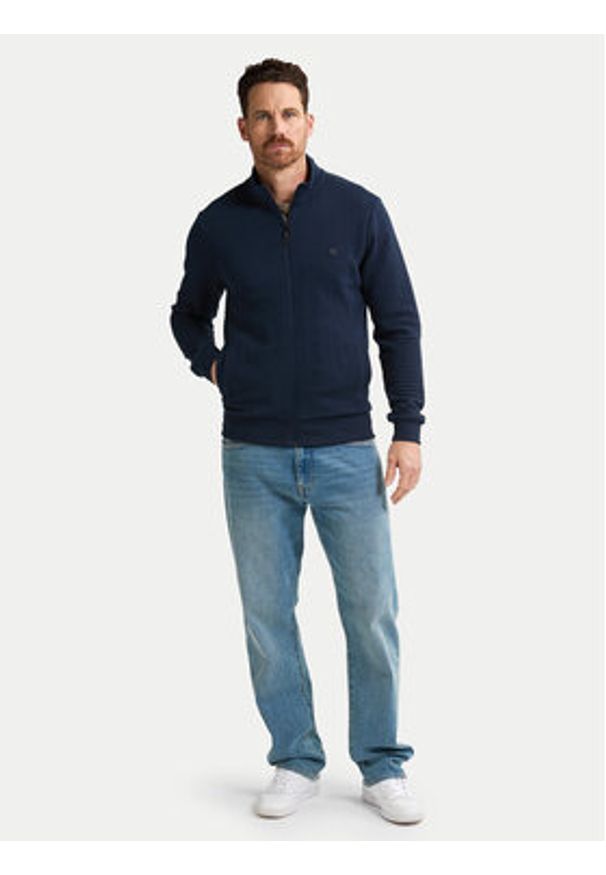 Petrol Industries Bluza M-1050-SWC333 Granatowy Regular Fit. Kolor: niebieski. Materiał: bawełna, syntetyk