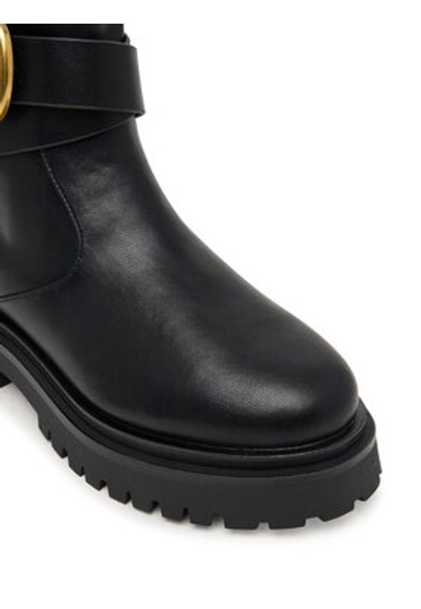 Steve Madden Botki Lexs SM11003593 Czarny. Kolor: czarny. Materiał: skóra