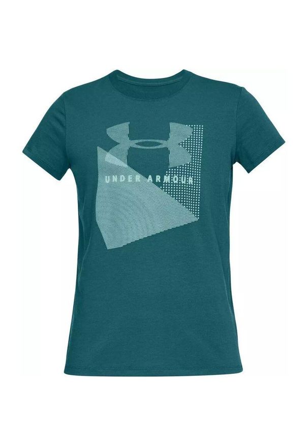 Koszulka damska Under Armour Sportstyle Mesh Logo Crew 1310488. Kolor: zielony. Materiał: mesh