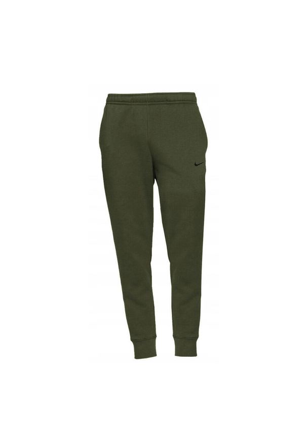 Spodnie Dresowe Męskie Nike Fleece Swoosh. Kolor: zielony. Materiał: dresówka. Długość: długie