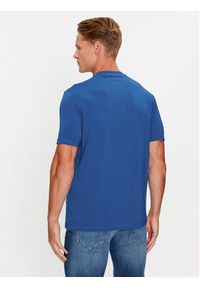 Karl Lagerfeld - KARL LAGERFELD T-Shirt 755027 534221 Granatowy Regular Fit. Typ kołnierza: dekolt w karo. Kolor: niebieski. Materiał: bawełna #4