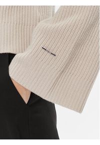 Calvin Klein Kardigan K20K206275 Beżowy Regular Fit. Kolor: beżowy. Materiał: wełna #5