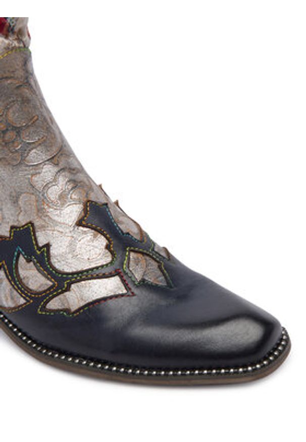 Laura Vita Kowbojki Ercwinao 19 Kolorowy. Materiał: skóra. Wzór: kolorowy