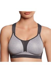 ANITA ACTIVE - Stanik do biegania dynamiX star Racerback z wysoki poziomem podtrzymywania. Kolor: szary, fioletowy, wielokolorowy. Materiał: poliester, poliamid, elastan. Sport: bieganie #1