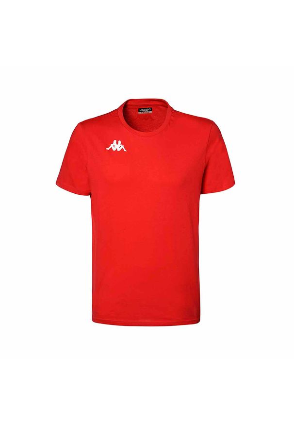 Koszulka dla dzieci Kappa Brizzo. Kolor: czerwony. Materiał: bawełna