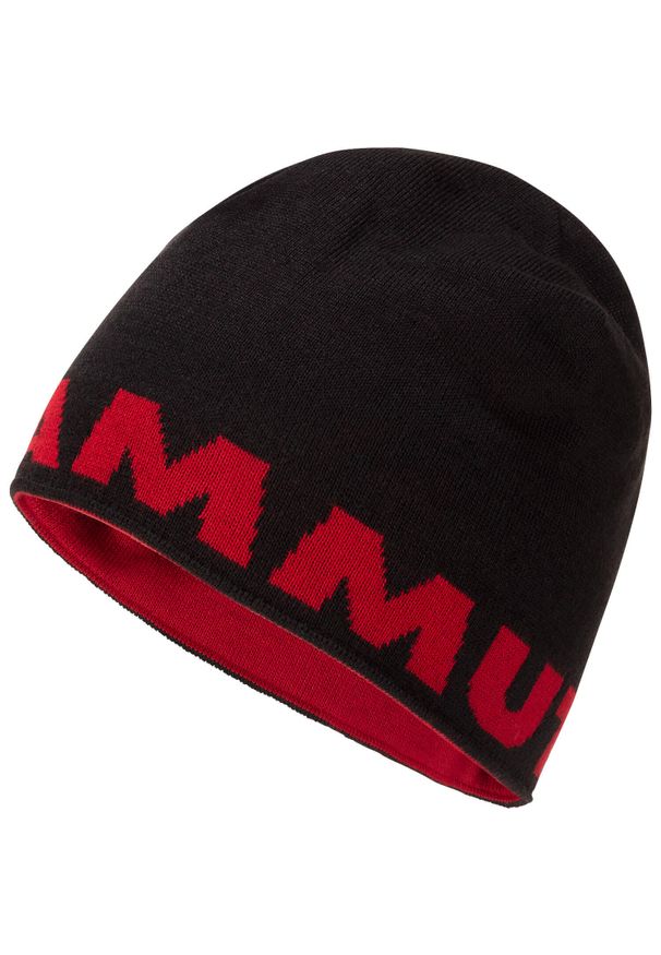 Czapka zimowa Mammut Logo Beanie - black. Kolor: wielokolorowy, czarny, szary. Sezon: zima