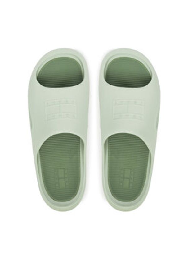 Tommy Jeans Klapki Sporty Pool Slide EM0EM01582 Zielony. Kolor: zielony. Styl: sportowy