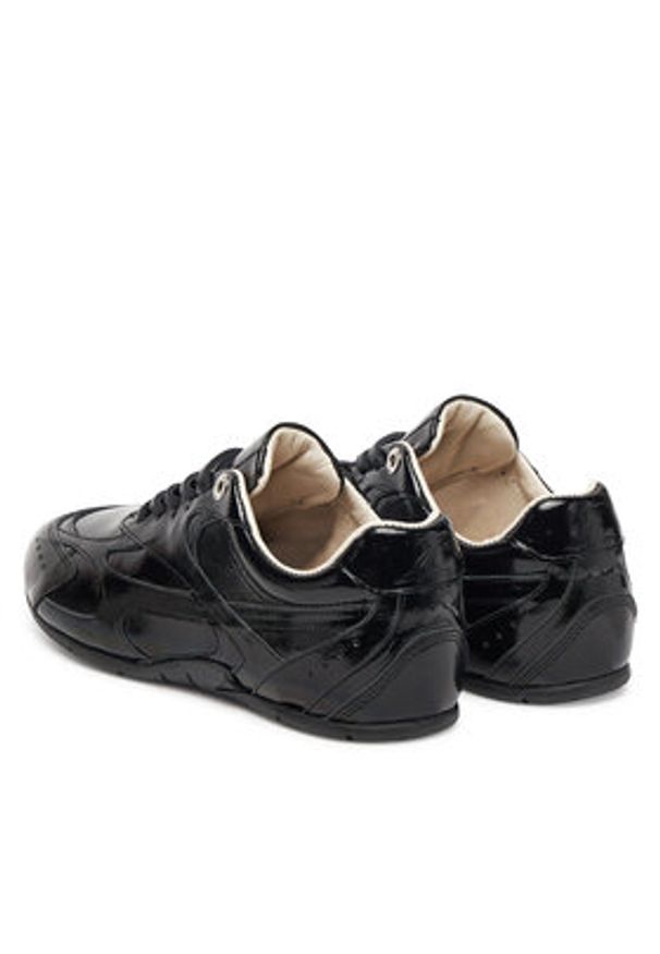 Bronx Sneakersy 66647-P Czarny. Kolor: czarny. Materiał: skóra