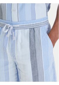 Tommy Jeans Szorty materiałowe Dobby Stripe DM0DM22830 Błękitny Relaxed Fit. Kolor: niebieski. Materiał: bawełna #4