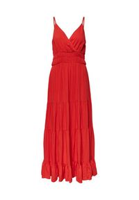 YAS Sukienka codzienna 26026350 Koralowy Regular Fit. Okazja: na co dzień. Kolor: pomarańczowy. Materiał: wiskoza. Typ sukienki: proste. Styl: casual #3