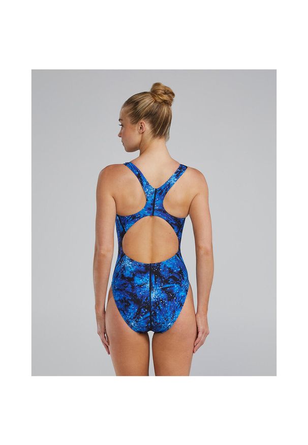 Strój pływacki damski TYR Maxfit Swimsuit - Radiant Flare. Kolor: niebieski