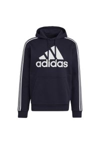 Adidas - Bluza męska adidas Essentials Hoodie. Kolor: wielokolorowy, biały, niebieski