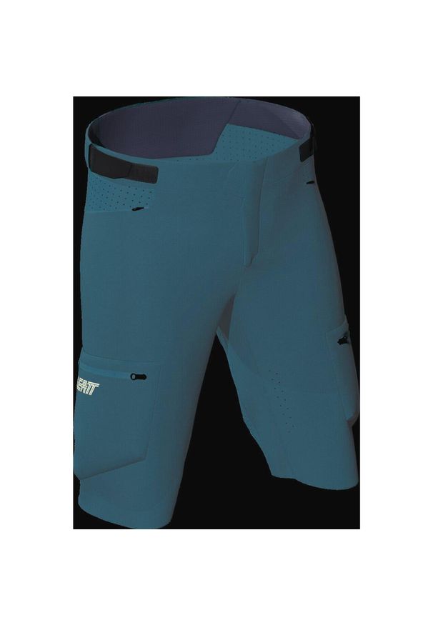 Spodenki rowerowe dziecięce LEATT Shorts MTB AllMtn 2.0 Junior. Kolor: zielony, niebieski, wielokolorowy. Styl: sportowy. Sport: kolarstwo