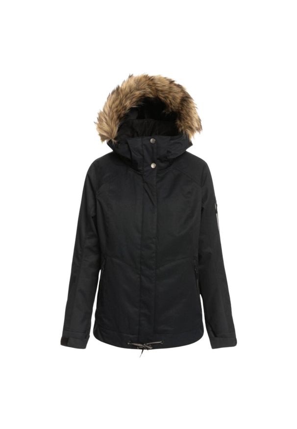 Kurtka narciarska damska Roxy Meade. Kolor: czarny. Materiał: poliester. Sezon: zima. Sport: narciarstwo