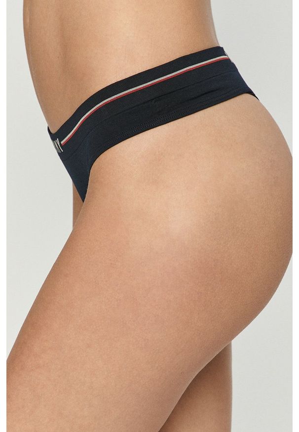 TOMMY HILFIGER - Tommy Hilfiger - Stringi. Kolor: niebieski