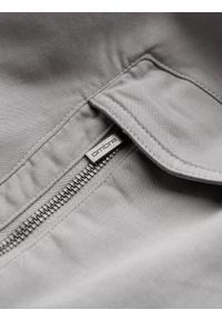 Ombre Clothing - Dzianinowe joggery męskie z kieszeniami cargo – jasnoszare V4 - Rozmiar: L. Okazja: na co dzień. Kolor: szary. Materiał: dzianina. Wzór: aplikacja. Styl: casual #7
