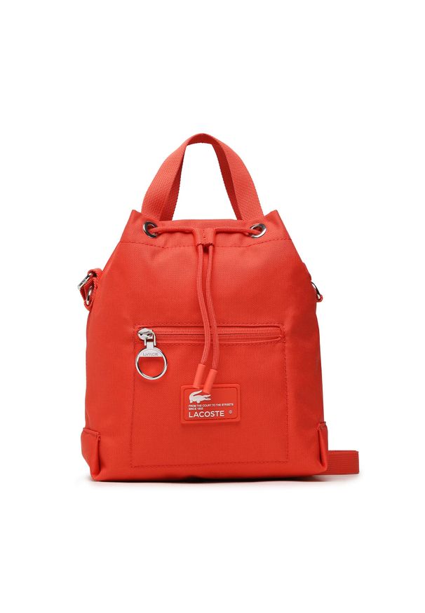 Torebka Lacoste Bucket Bag NF4196WE Pasteque L35. Kolor: czerwony