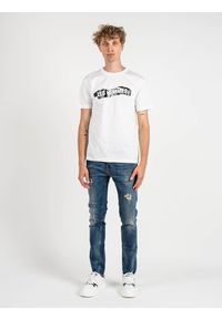 Les Hommes T-shirt | LKT200-703P | Round Neck T-Shirt | Mężczyzna | Biały. Okazja: na co dzień. Kolor: biały. Materiał: bawełna. Wzór: nadruk. Styl: casual #1