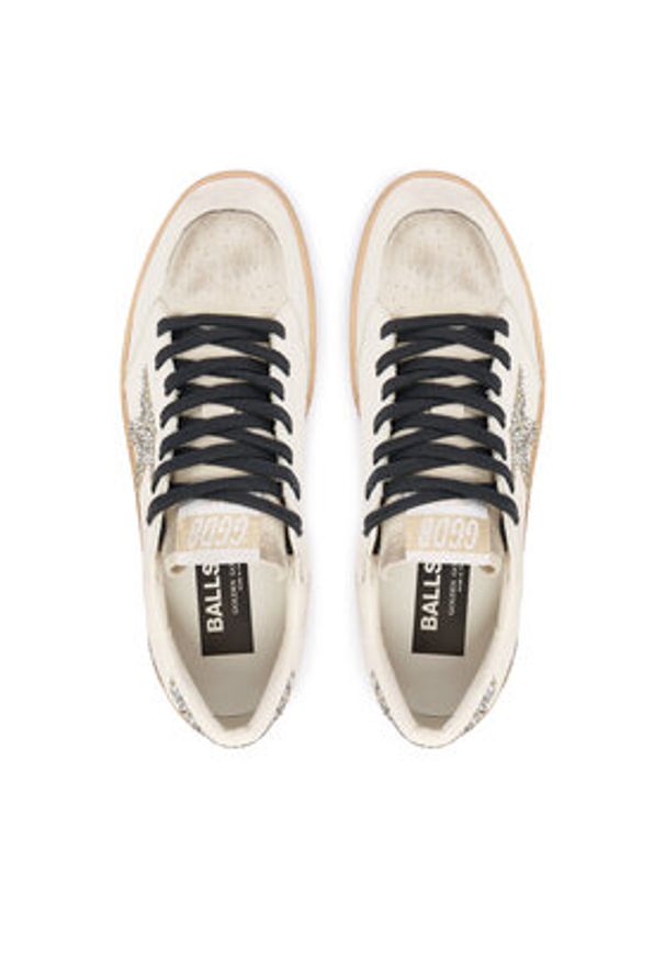 GOLDEN GOOSE Sneakersy Ball Star GWF0011.7F007472.1227 Beżowy. Kolor: beżowy. Materiał: skóra