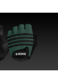 SIROKO - Rękawiczki rowerowe unisex Aero Green. Kolor: zielony. Materiał: nylon. Sport: kolarstwo