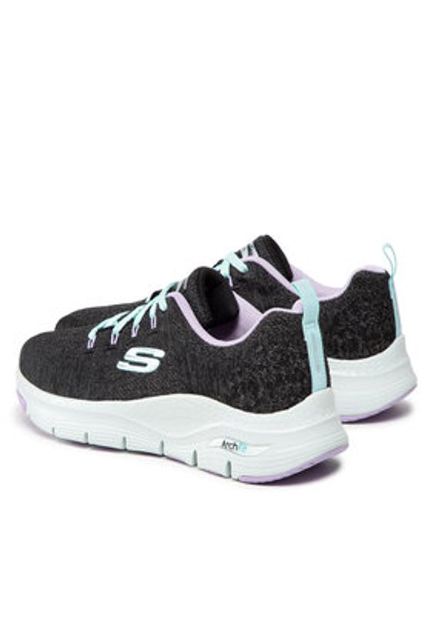 skechers - Skechers Sneakersy Skechers Arch Fit Comfy Wave Szary. Kolor: szary. Materiał: materiał