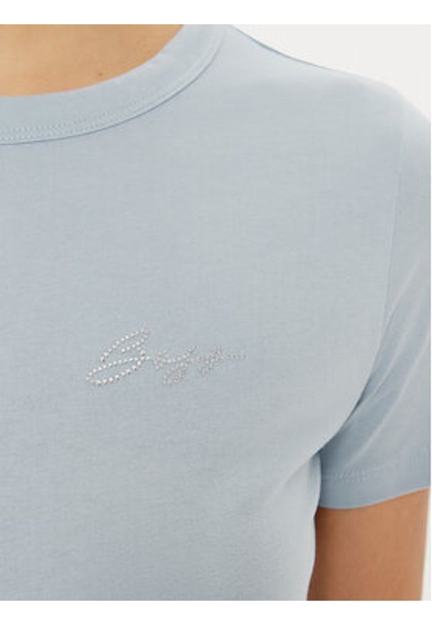 BOSS T-Shirt C_Elogo 50535322 Niebieski Regular Fit. Kolor: niebieski. Materiał: bawełna