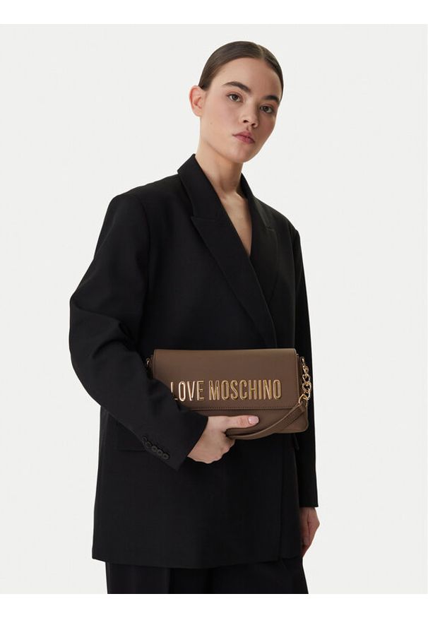 Love Moschino - LOVE MOSCHINO Torebka JC4024PP1ALD0200 Brązowy. Kolor: brązowy. Materiał: skórzane