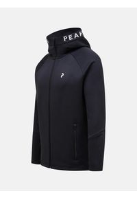 Bluza Peak Performance Rider Zip Hood męska. Kolor: czarny