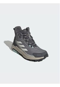 Adidas - adidas Trekkingi Terrex Anylander Mid Rain.Rdy Hiking Shoes JR6600 Szary. Kolor: szary. Materiał: materiał #3