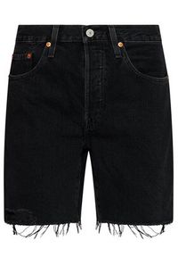 Levi's® Szorty jeansowe 501™ 85833-0016 Czarny Regular Fit. Kolor: czarny. Materiał: jeans, bawełna