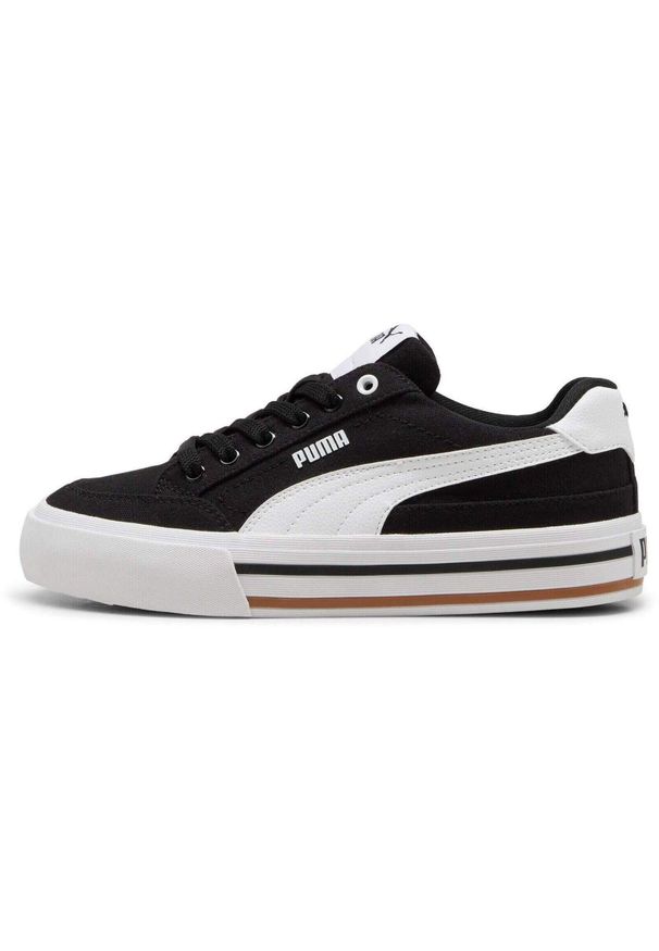 Adidasy Puma Court Classic Vulc Fs Jr, Dzieci. Kolor: czarny. Materiał: syntetyk, materiał