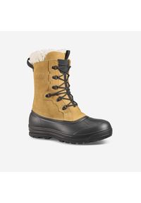 quechua - Śniegowce turystyczne męskie Quechua NH900 skóra wodoodporne. Zapięcie: sznurówki. Kolor: wielokolorowy, brązowy, żółty. Materiał: skóra. Szerokość cholewki: normalna. Sezon: zima. Sport: turystyka piesza #1