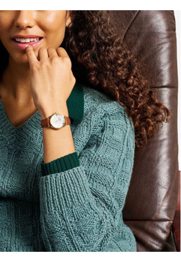 Fossil Zegarek Gilmore ES5423 Brązowy. Kolor: brązowy