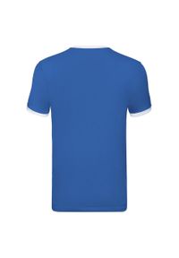 FRUIT OF THE LOOM - T-shirt Męski Ringer. Kolor: biały, wielokolorowy, niebieski