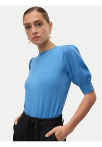 Vero Moda Bluzka Hollykaris 10310577 Niebieski Regular Fit. Kolor: niebieski. Materiał: syntetyk, wiskoza #6