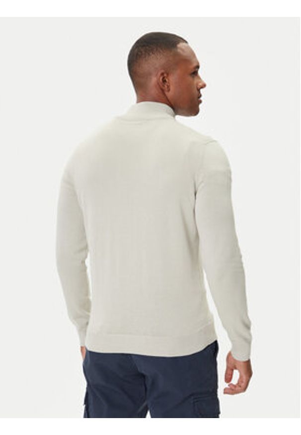 Aeronautica Militare Sweter 252MA1578UL00506 Beżowy Regular Fit. Kolor: beżowy. Materiał: bawełna