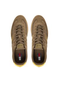 Tommy Jeans Sneakersy The Greenwich Edge EM0EM01609 Brązowy. Kolor: brązowy. Materiał: zamsz, skóra #4