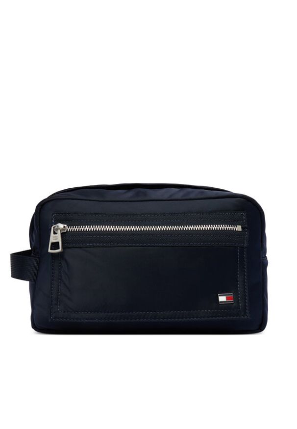 TOMMY HILFIGER - Tommy Hilfiger Kosmetyczka Enamel Flag Travel Washbag AM0AM14111 Granatowy. Kolor: niebieski. Materiał: materiał