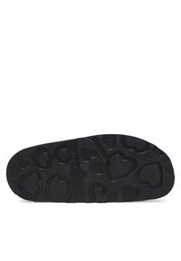Love Moschino - LOVE MOSCHINO Klapki JA28014I1MIE0000 Czarny. Kolor: czarny. Materiał: skóra