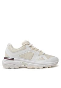 TOMMY HILFIGER - Tommy Hilfiger Sneakersy Womens Trail Runner FW0FW08202 Écru. Materiał: materiał #1