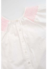 COCCODRILLO - Coccodrillo bluzka bawełniana dziecięca kolor biały z aplikacją. Kolor: biały. Materiał: bawełna. Długość rękawa: długi rękaw. Długość: długie. Wzór: aplikacja #2