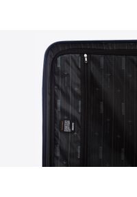 Wittchen - Duża walizka z ABS-u z żebrowaniem. Kolor: niebieski. Materiał: guma #4