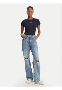 Guess Jeans T-Shirt W6GPZ3 KA0H1 Granatowy Slim Fit. Kolor: niebieski. Materiał: bawełna #4