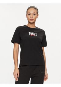 Tommy Jeans T-Shirt Essential Logo DW0DW16441 Czarny Relaxed Fit. Kolor: czarny. Materiał: bawełna #1