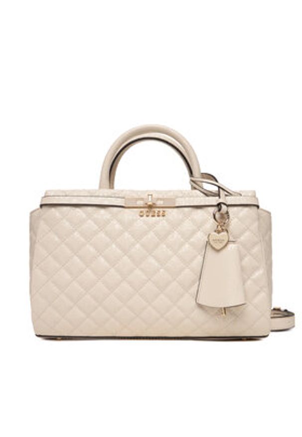 Guess Torebka Idra HWGG81 57060 Beżowy. Kolor: beżowy. Materiał: skórzane