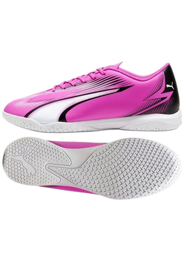 Buty Puma Ultra Play It M 107766 01 różowe. Kolor: różowy. Materiał: materiał, syntetyk. Szerokość cholewki: normalna. Sport: piłka nożna