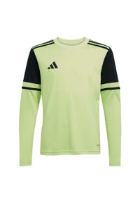 Adidas - Koszulka Squadra 25 Goalkeeper Long Sleeve Kids. Kolor: zielony, czarny, żółty, wielokolorowy. Materiał: materiał. Długość rękawa: długi rękaw. Sport: piłka nożna